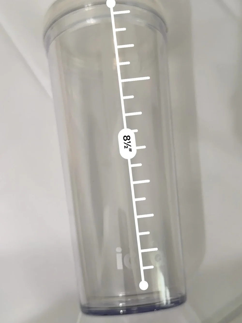 Mr. Coffee Iced Clear Tumbler Cup With Lid & Straw 22 Oz